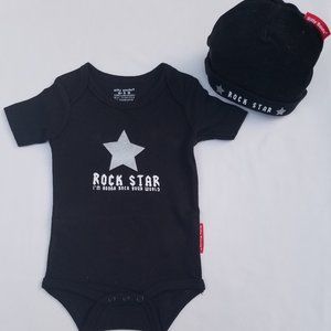 Rock Star Silly Souls Onsie & Beanie Set